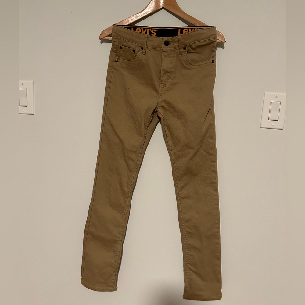 LEVIS 510 16 regular kids 28X30 khaki color.
